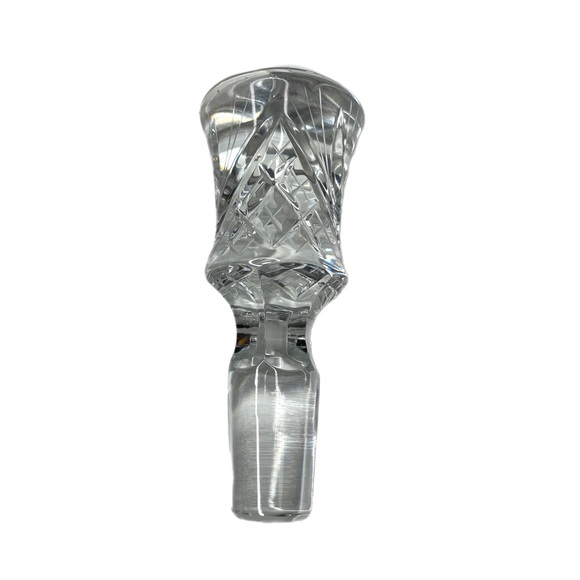 Vintage Cut Glass Decanter Pinwheel Hobstar Pattern - Picture 8 of 9